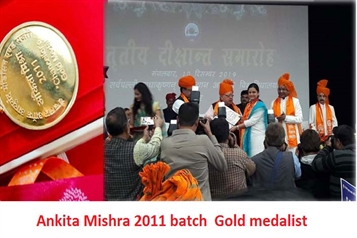 Ankita Misha 2011 Batch Gold medalist